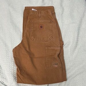 Carhartt Washed Duck Utility Work Original Dungaree Fit pants worn twice